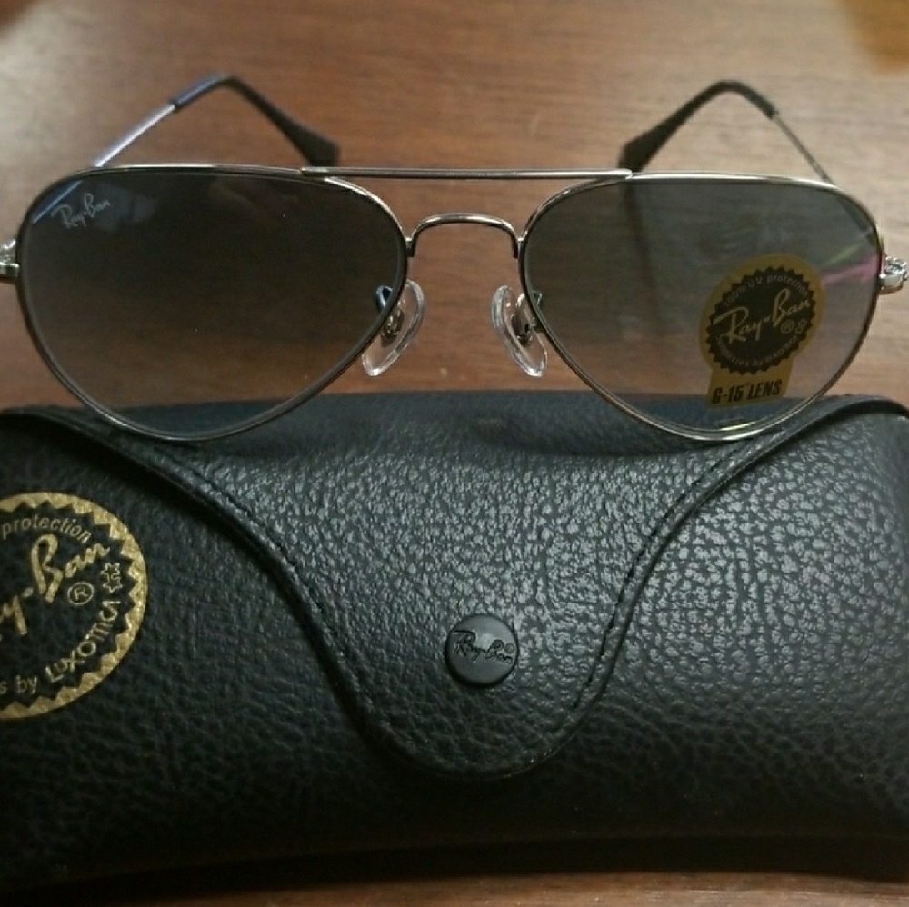 New Rayban youth/small adult 52mm grey gradient